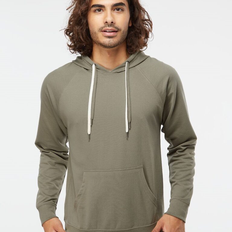 Unisex Icon Lightweight Loopback Terry Hooded Sweatshirt – SS1000