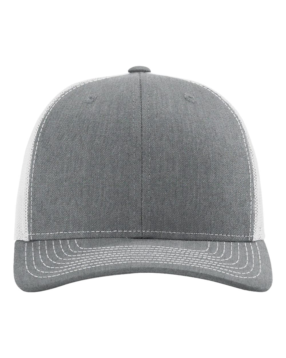 Snapback Trucker Cap – 112 – Heather Grey/ Light Grey