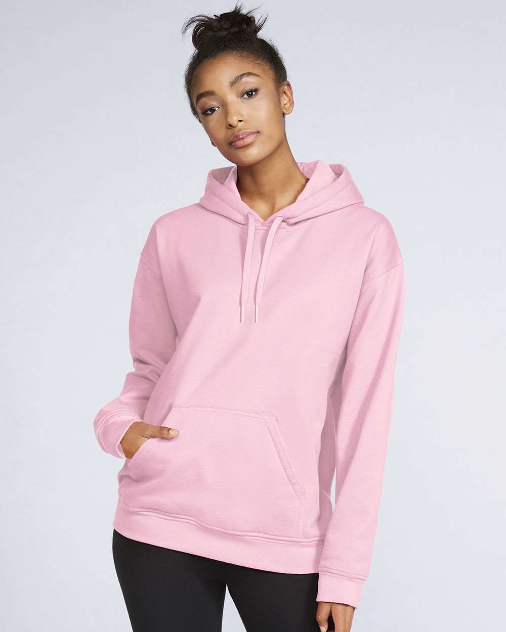 Unisex Softstyle® Midweight Hooded Sweatshirt – SF500 – Light Pink