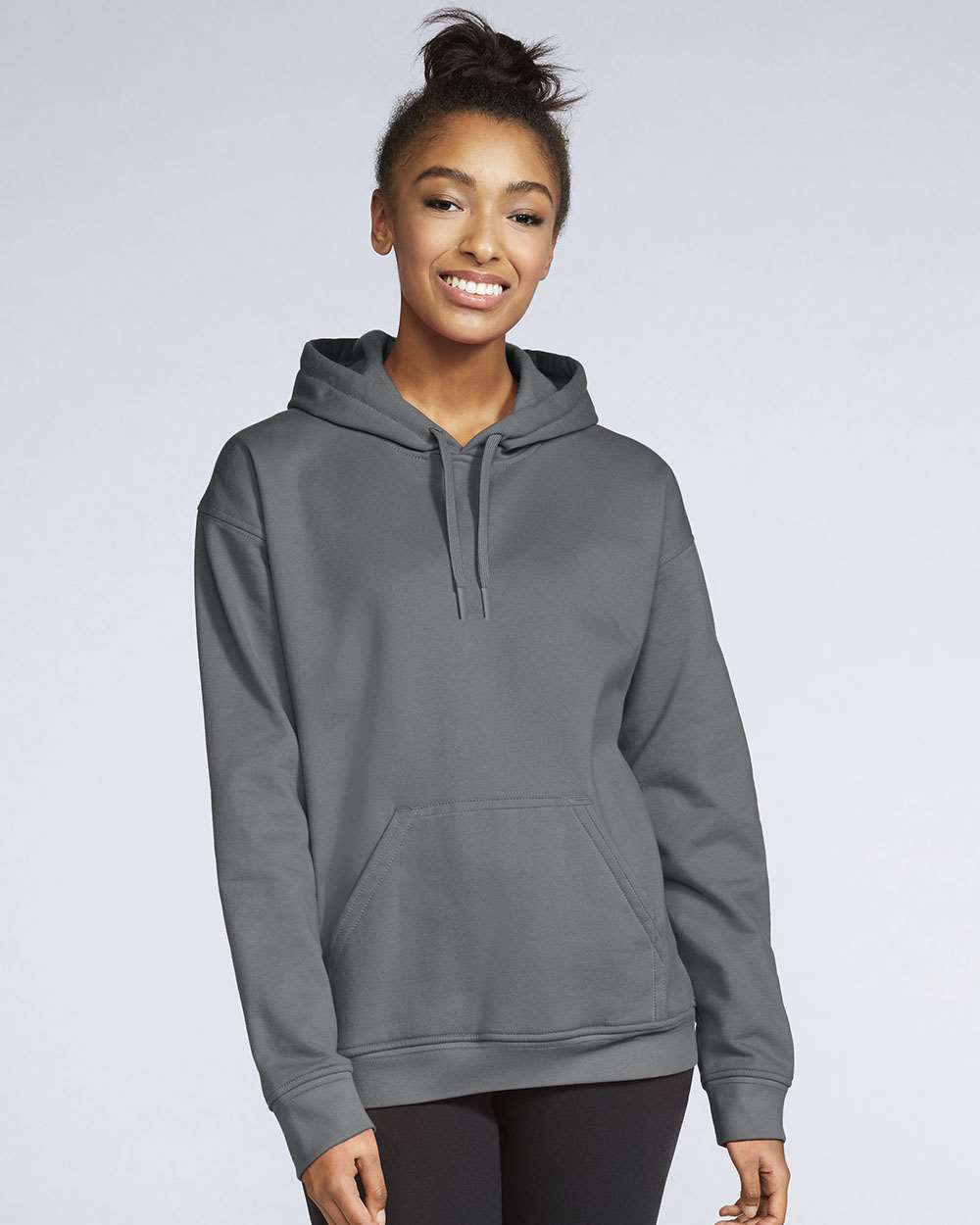 Unisex Softstyle® Midweight Hooded Sweatshirt – SF500 – Charcoal