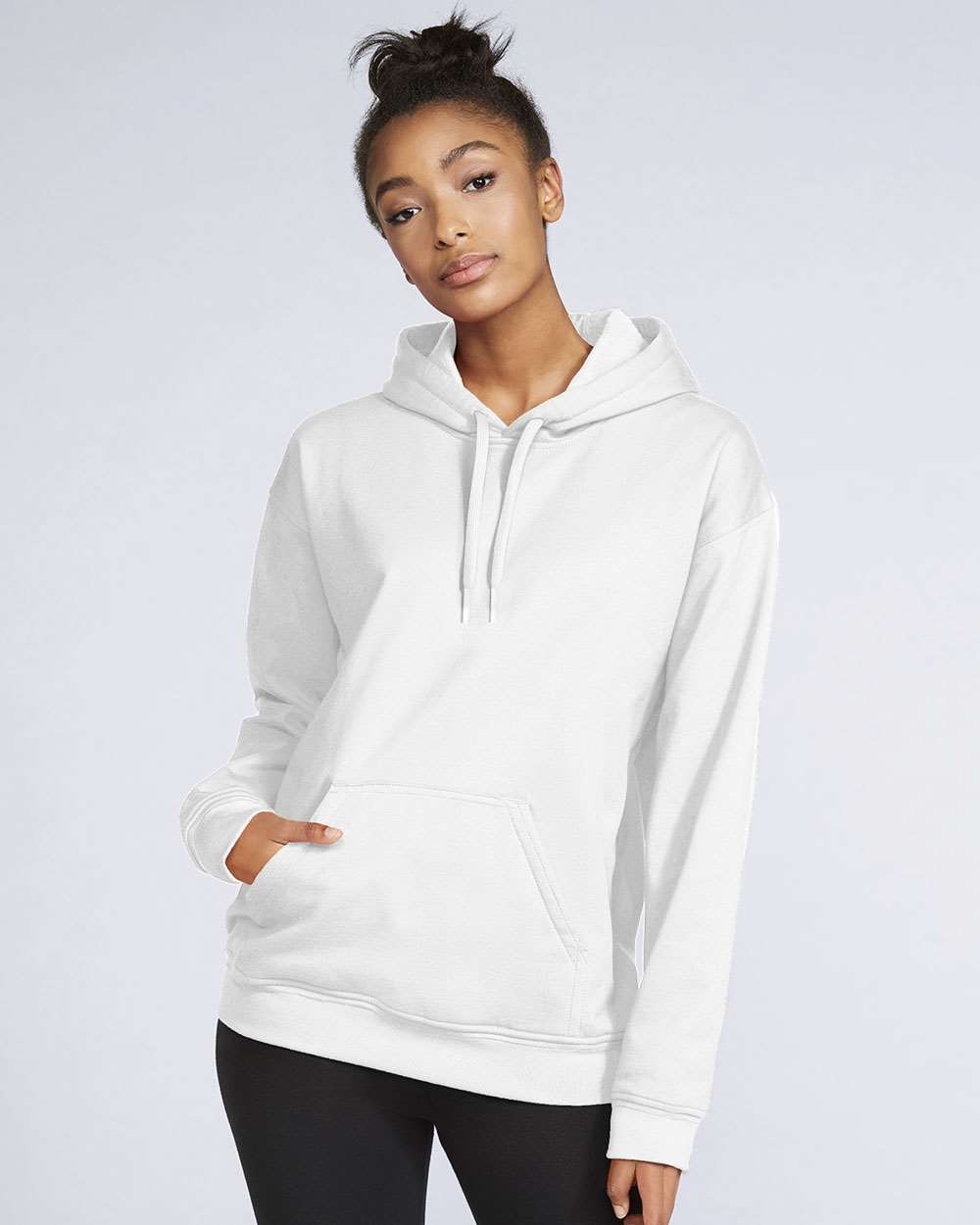 Unisex Softstyle® Midweight Hooded Sweatshirt – SF500 – White