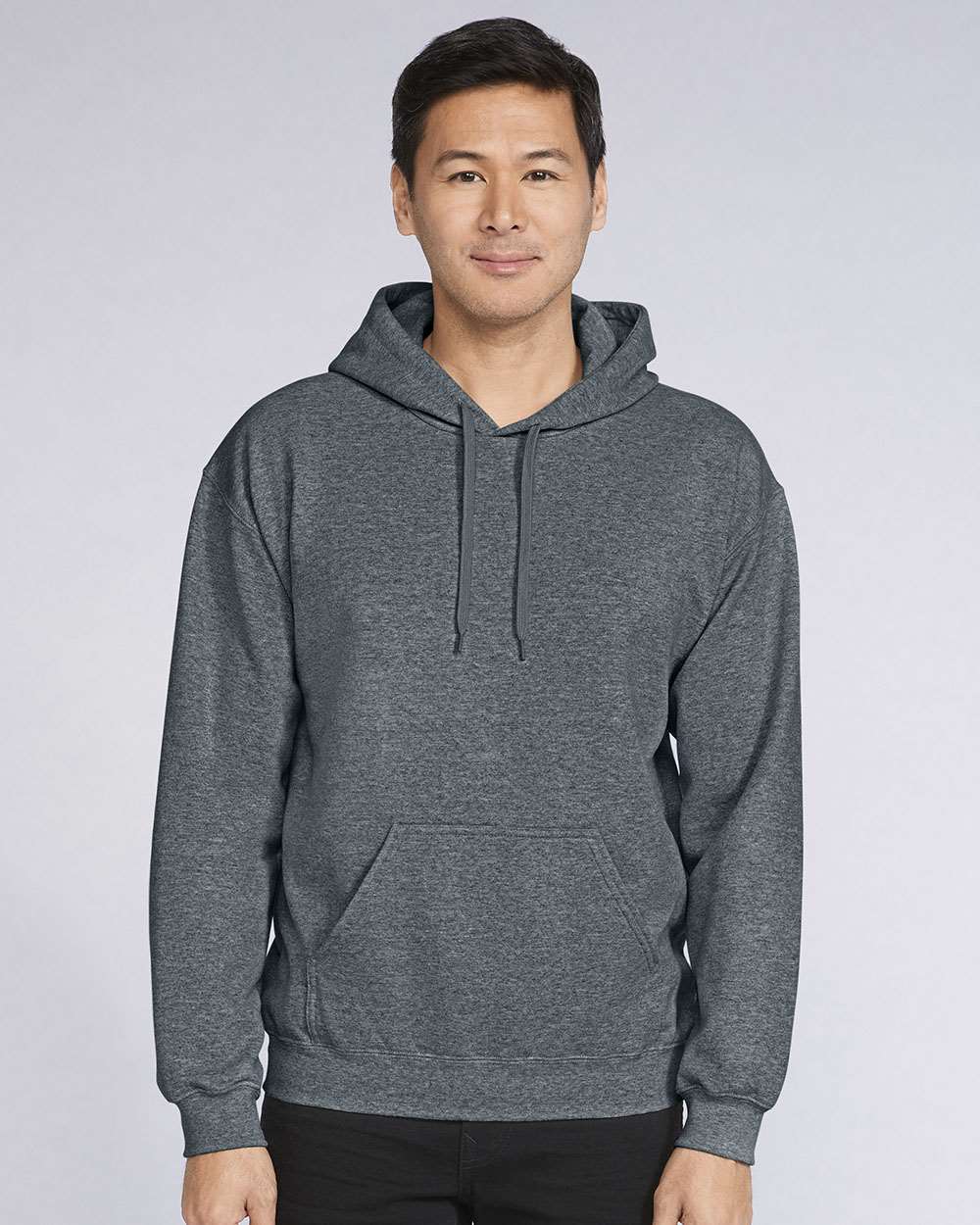 Unisex Softstyle® Midweight Hooded Sweatshirt – SF500 – Dark Heather