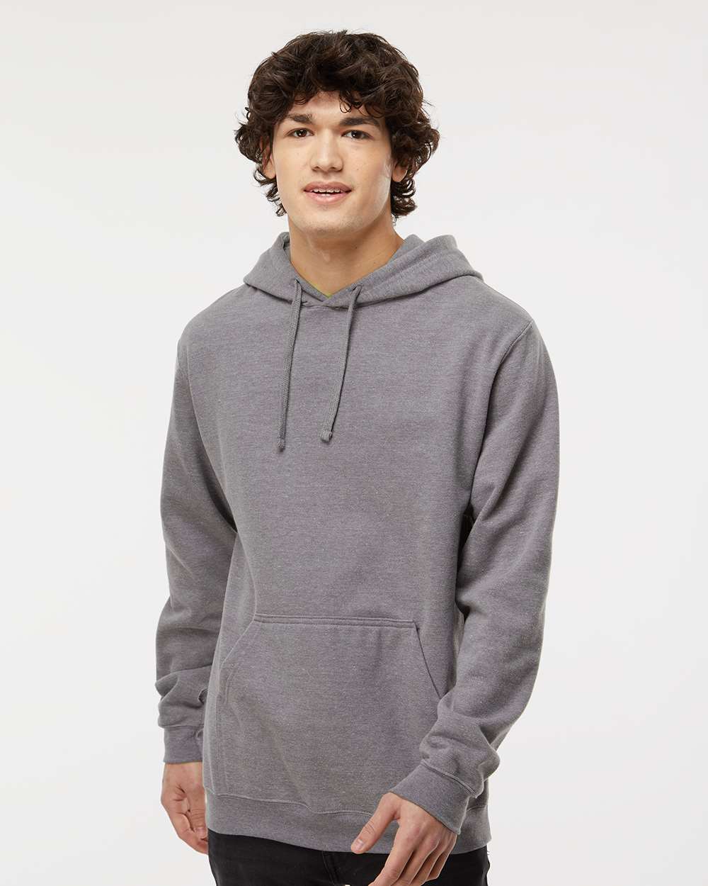 Unisex Pullover Hoodie – 3320 – Heather Grey