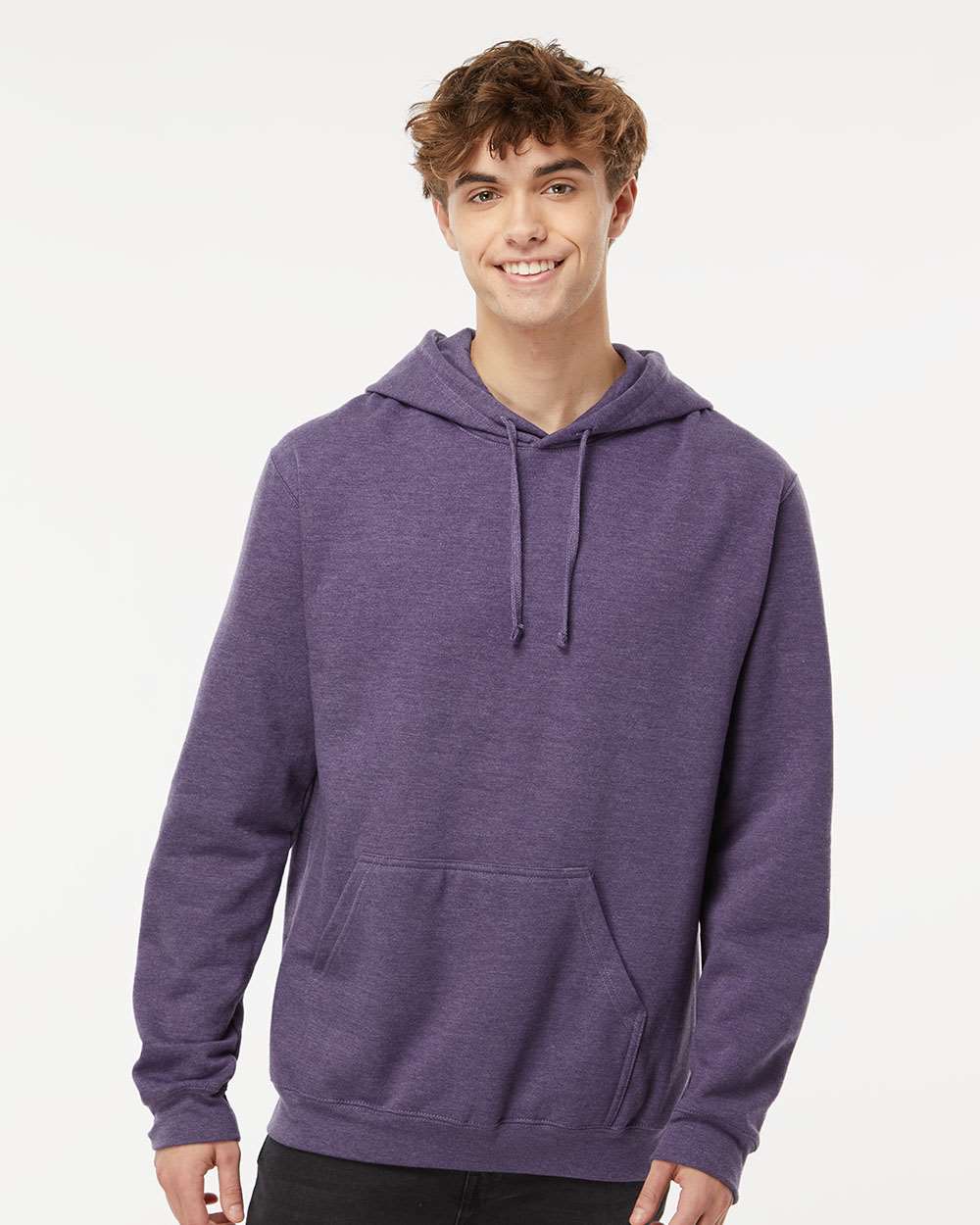 Unisex Pullover Hoodie – 3320 – Heather Purple