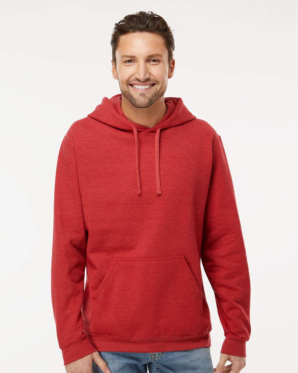 Unisex Pullover Hoodie – 3320 – Heather Red