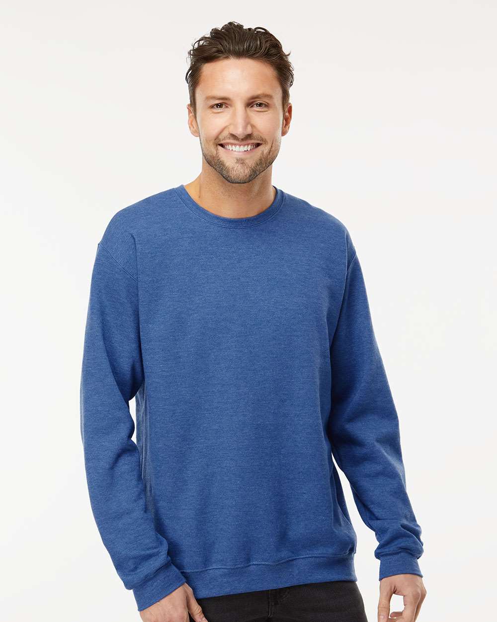 Unisex Crewneck Fleece – 3340 – Heather Royal