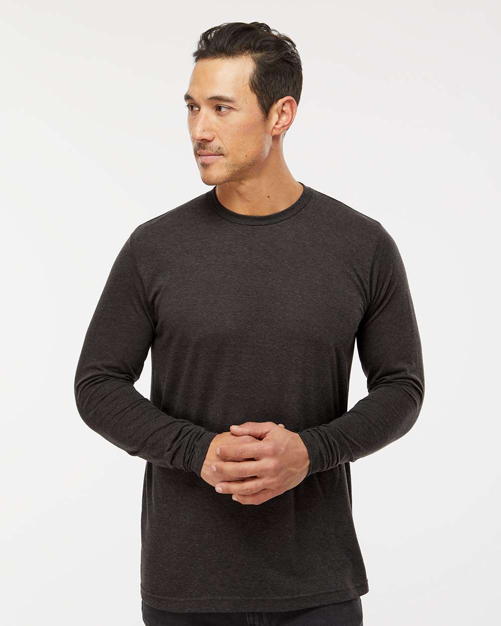 Poly-Blend Long Sleeve T-Shirt – 3520 – Heather Graphite