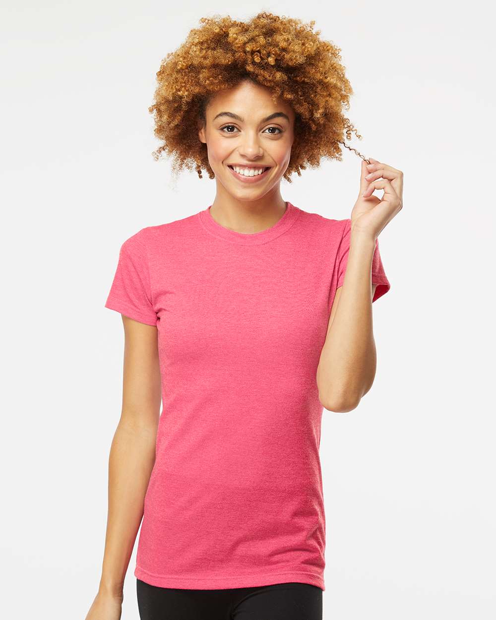 Women's Deluxe Blend T-Shirt – 3540 – Heather Fuchsia