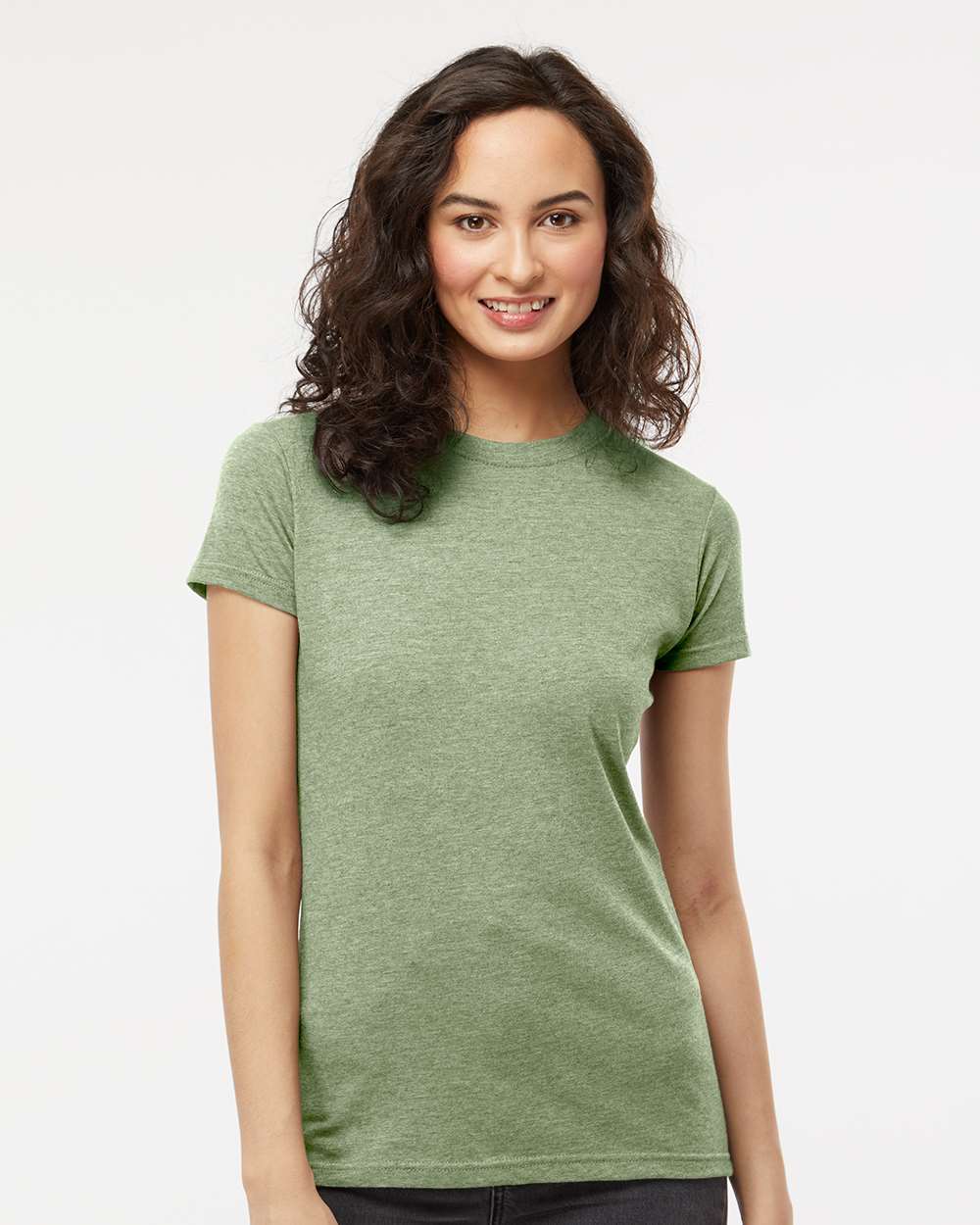 Women's Deluxe Blend T-Shirt – 3540 – Heather Green