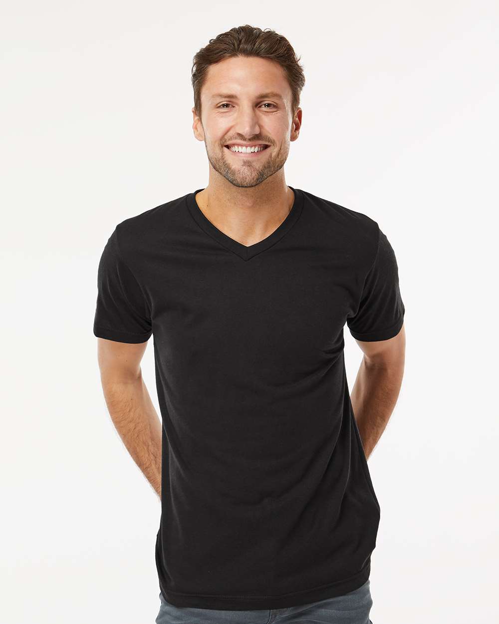 Deluxe Blend V-Neck T-Shirt – 3543