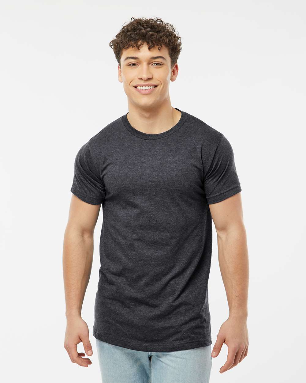 Fine Jersey T-Shirt – 4502 – Heather Charcoal