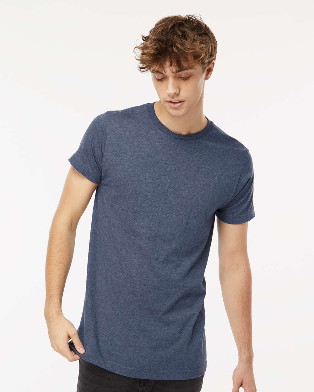 Fine Jersey T-Shirt – 4502 – Heather Navy