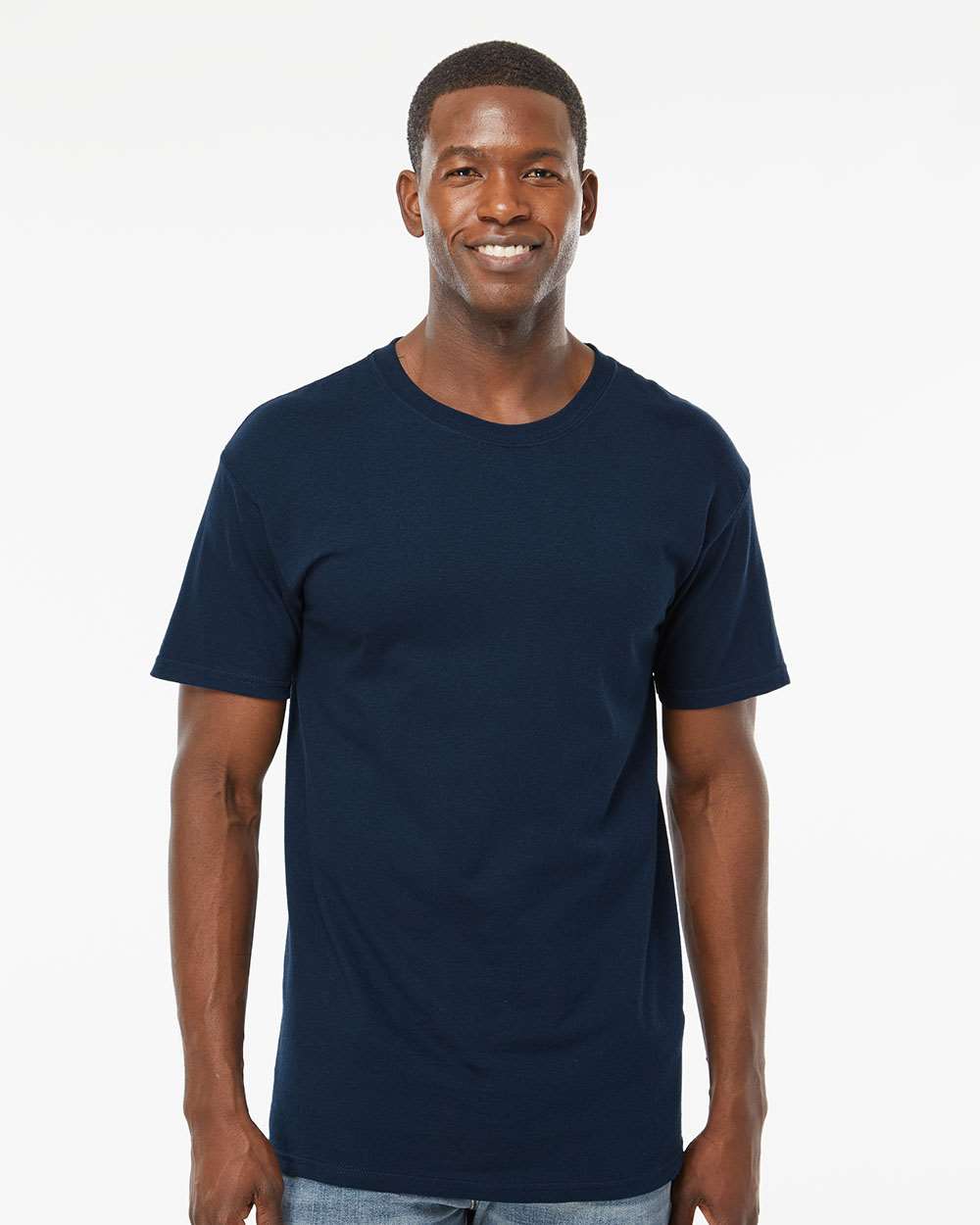 Men's Gold Soft Touch T-Shirt – 4800 – Deep Navy
