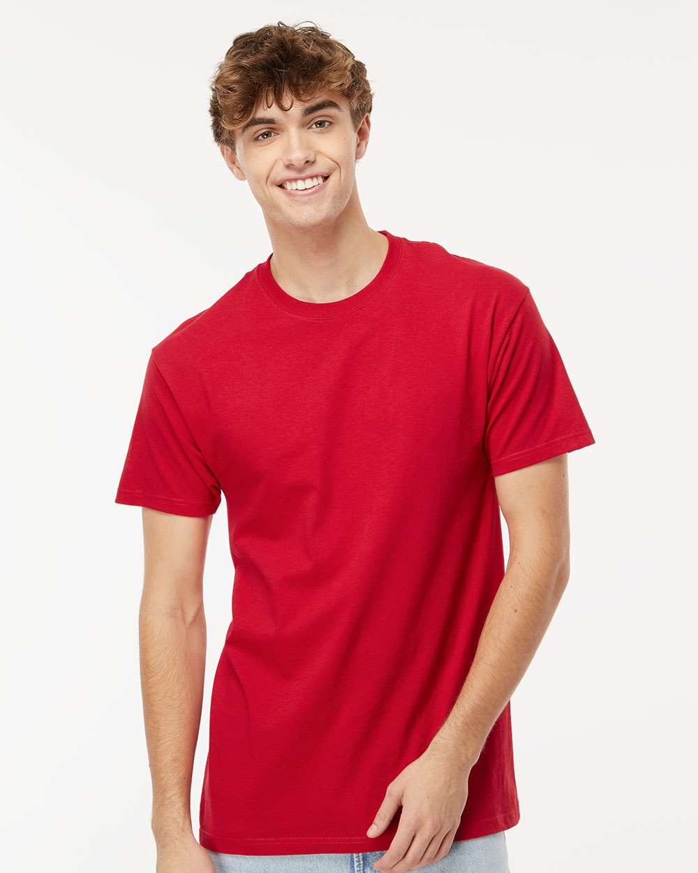 Men's Gold Soft Touch T-Shirt – 4800 – Deep Red