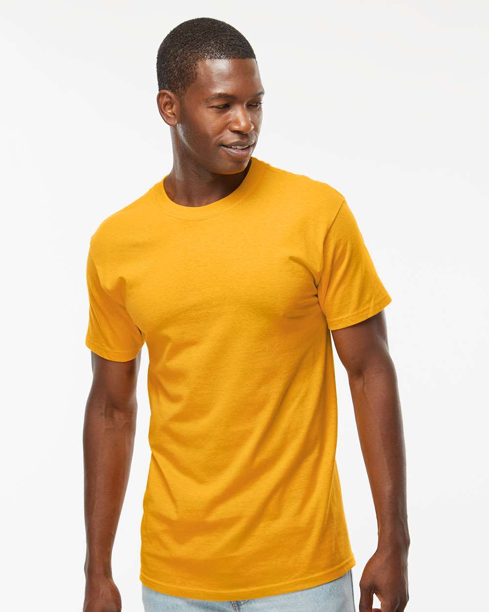 Men's Gold Soft Touch T-Shirt – 4800 – Gold
