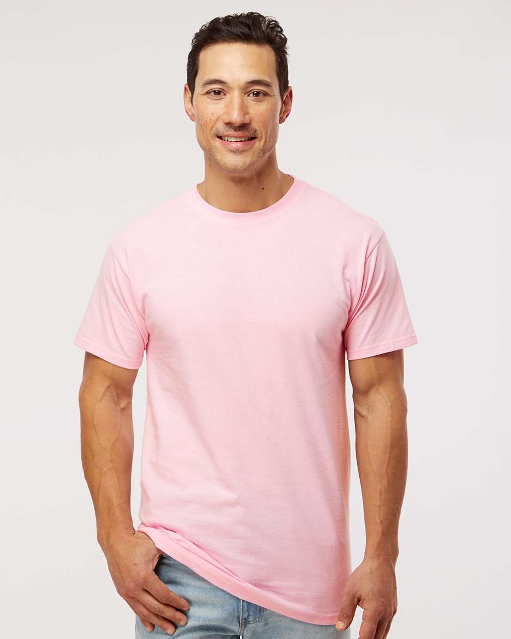 Men's Gold Soft Touch T-Shirt – 4800 – Light Pink
