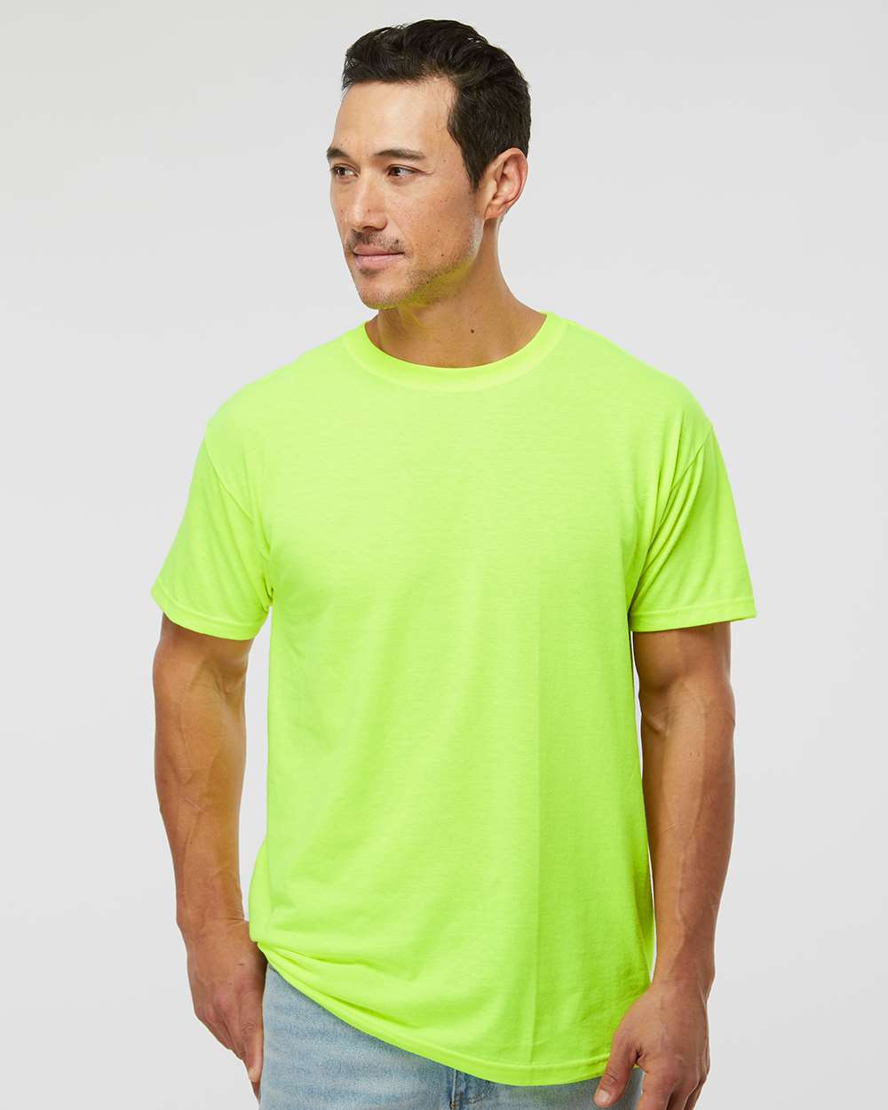 Men's Gold Soft Touch T-Shirt – 4800 – Safety Green