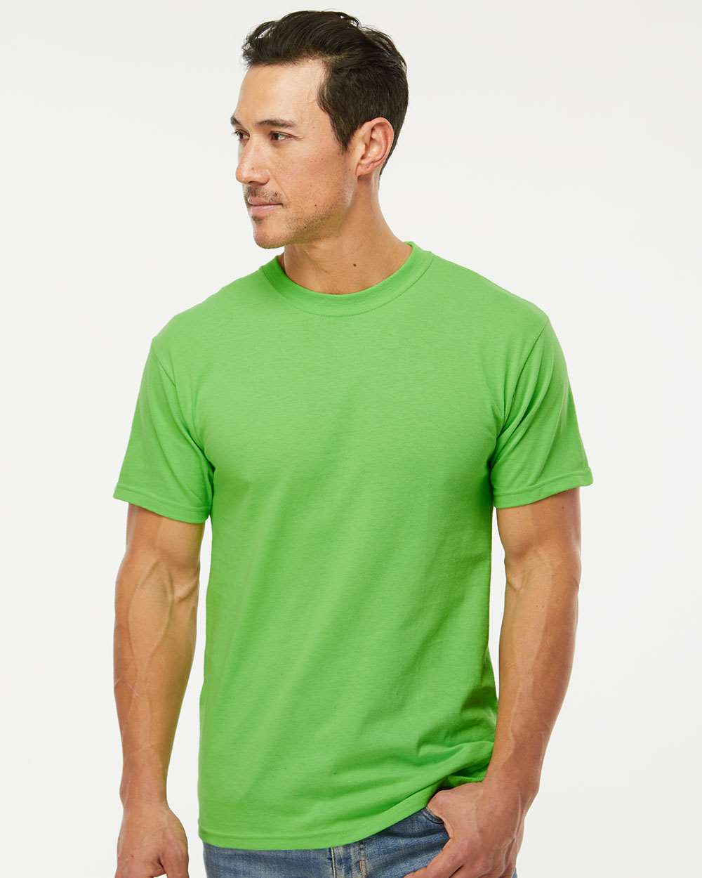 Men's Gold Soft Touch T-Shirt – 4800 – Vivid Lime