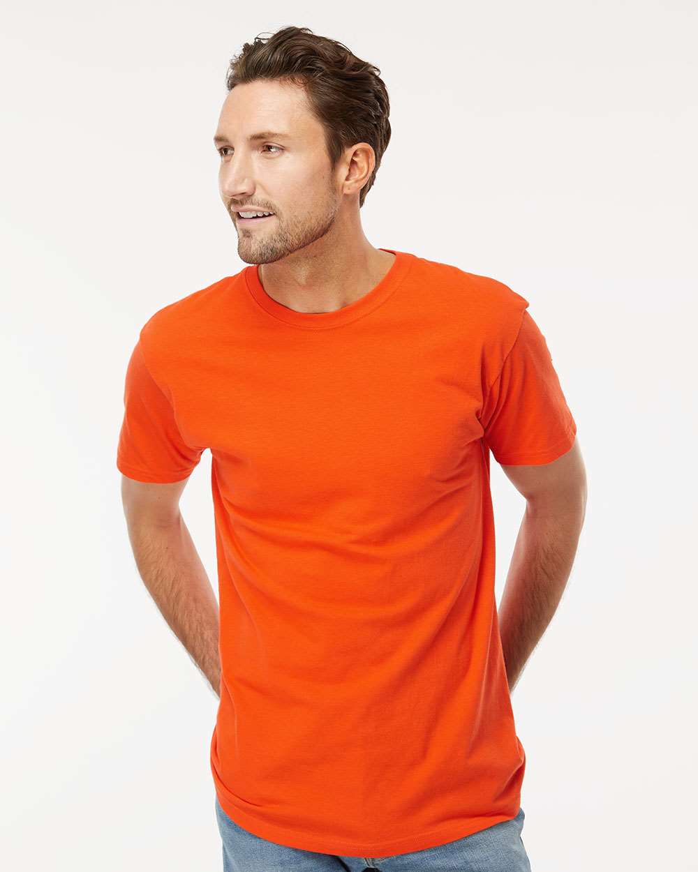 Men's Gold Soft Touch T-Shirt – 4800 – Orange