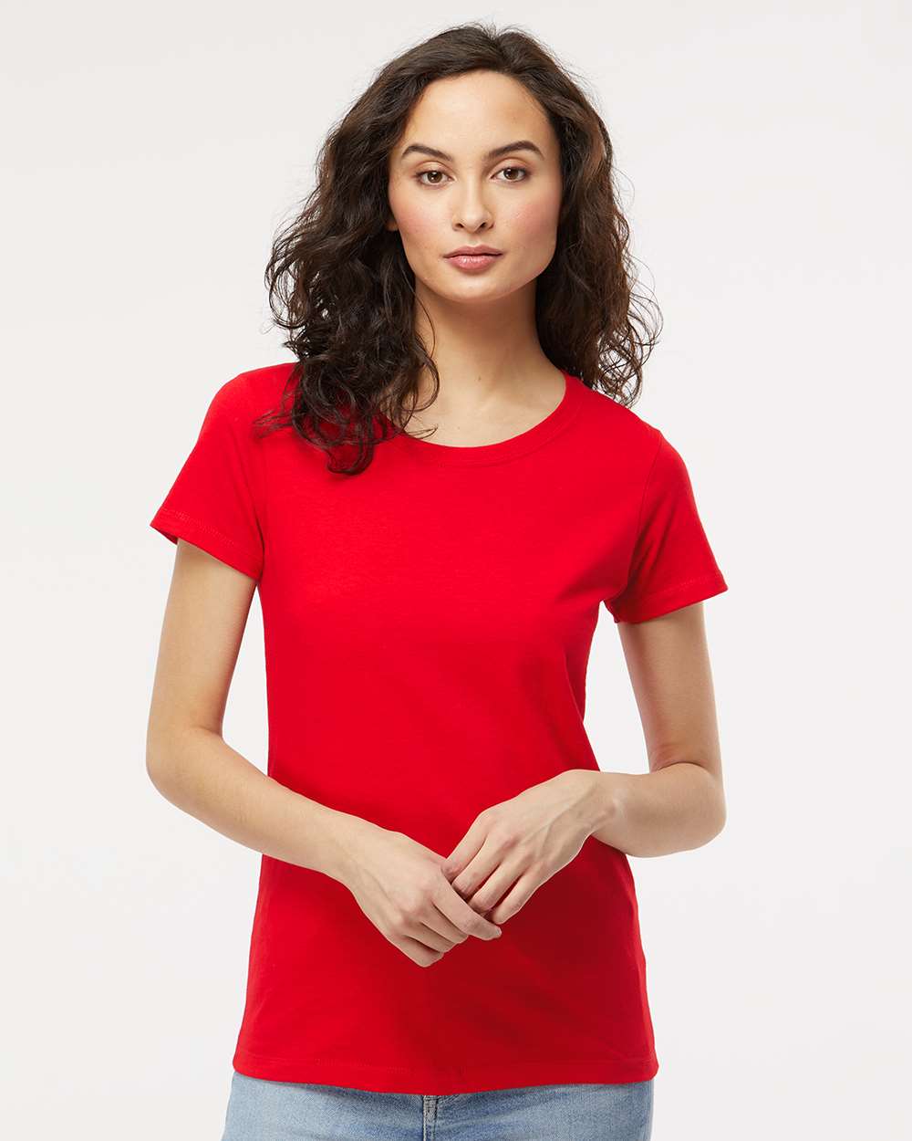 Women's Gold Soft Touch T-Shirt – 4810 – Deep Red