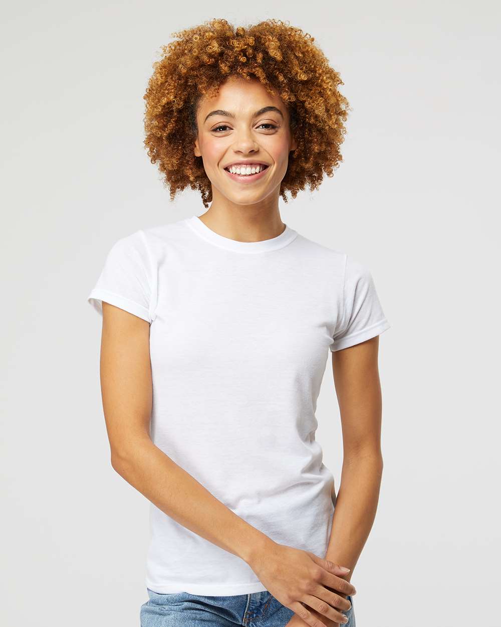 Women's Deluxe Blend T-Shirt – 3540 – Heather White