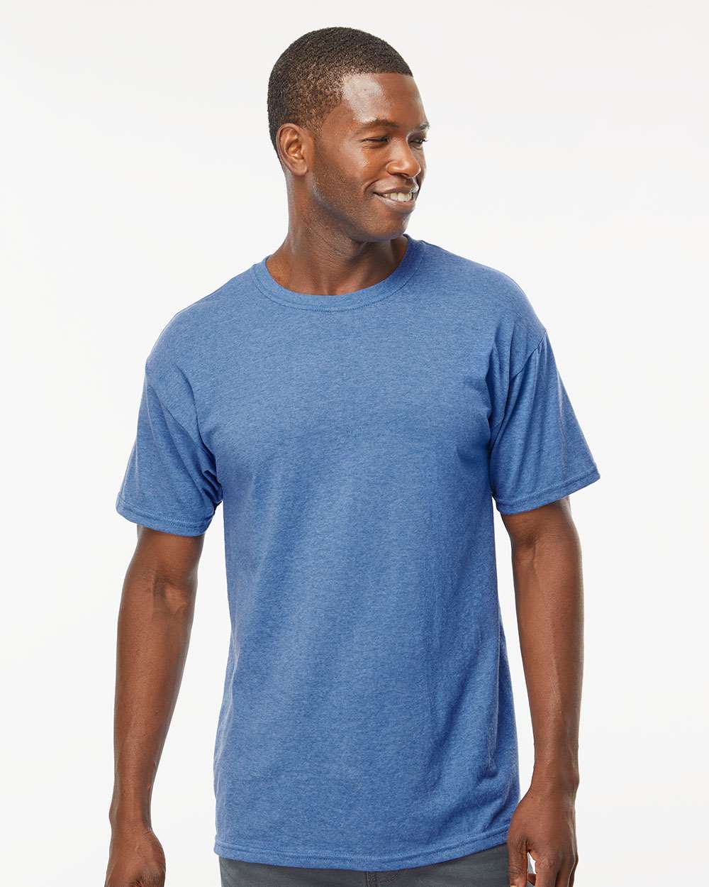 Men's Gold Soft Touch T-Shirt – 4800 – Heather Royal