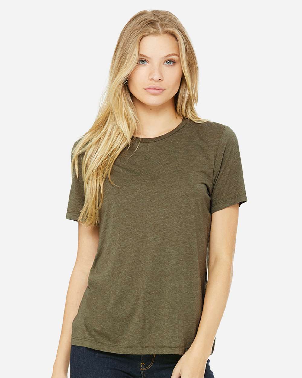 Women’s Relaxed Fit Triblend Tee – 6413 – Olive Triblend