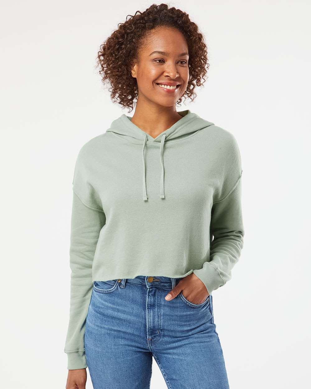 Women’s Lightweight Crop Hooded Sweatshirt – AFX64CRP