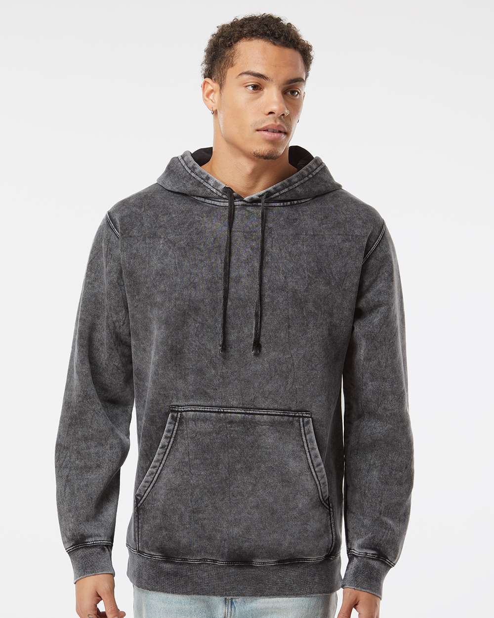 Unisex Midweight Mineral Wash Hooded Sweatshirt – PRM4500MW