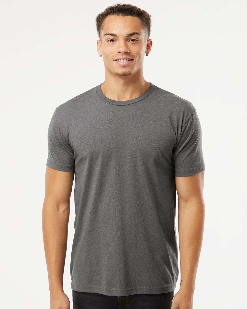 Unisex CVC Tee – 6210 – Heather Heavy Metal