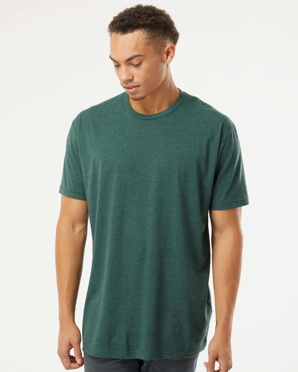 Unisex CVC Tee – 6210 – Heather Forest Green