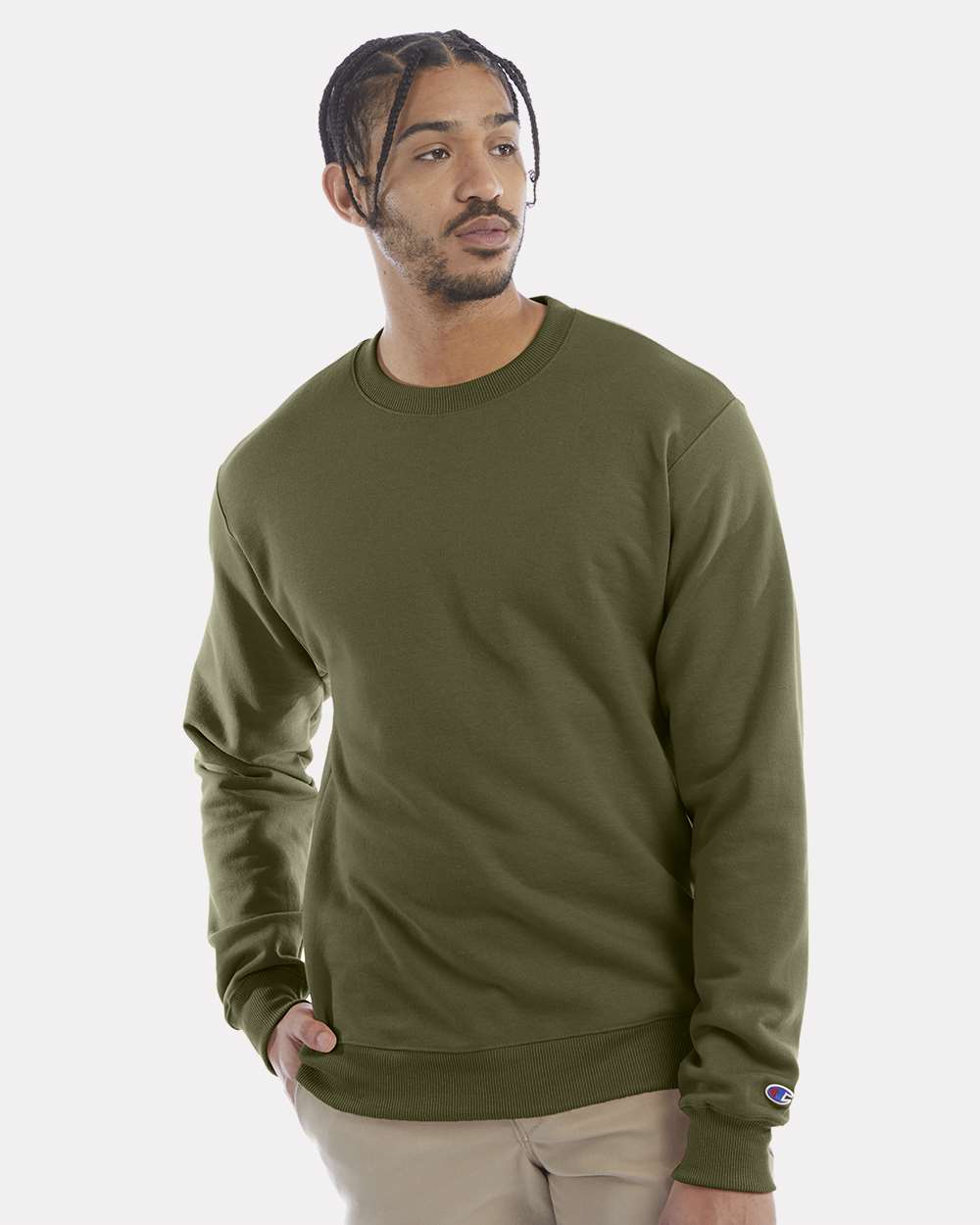 Unisex Powerblend® Crewneck Sweatshirt – S600 – Fresh Olive