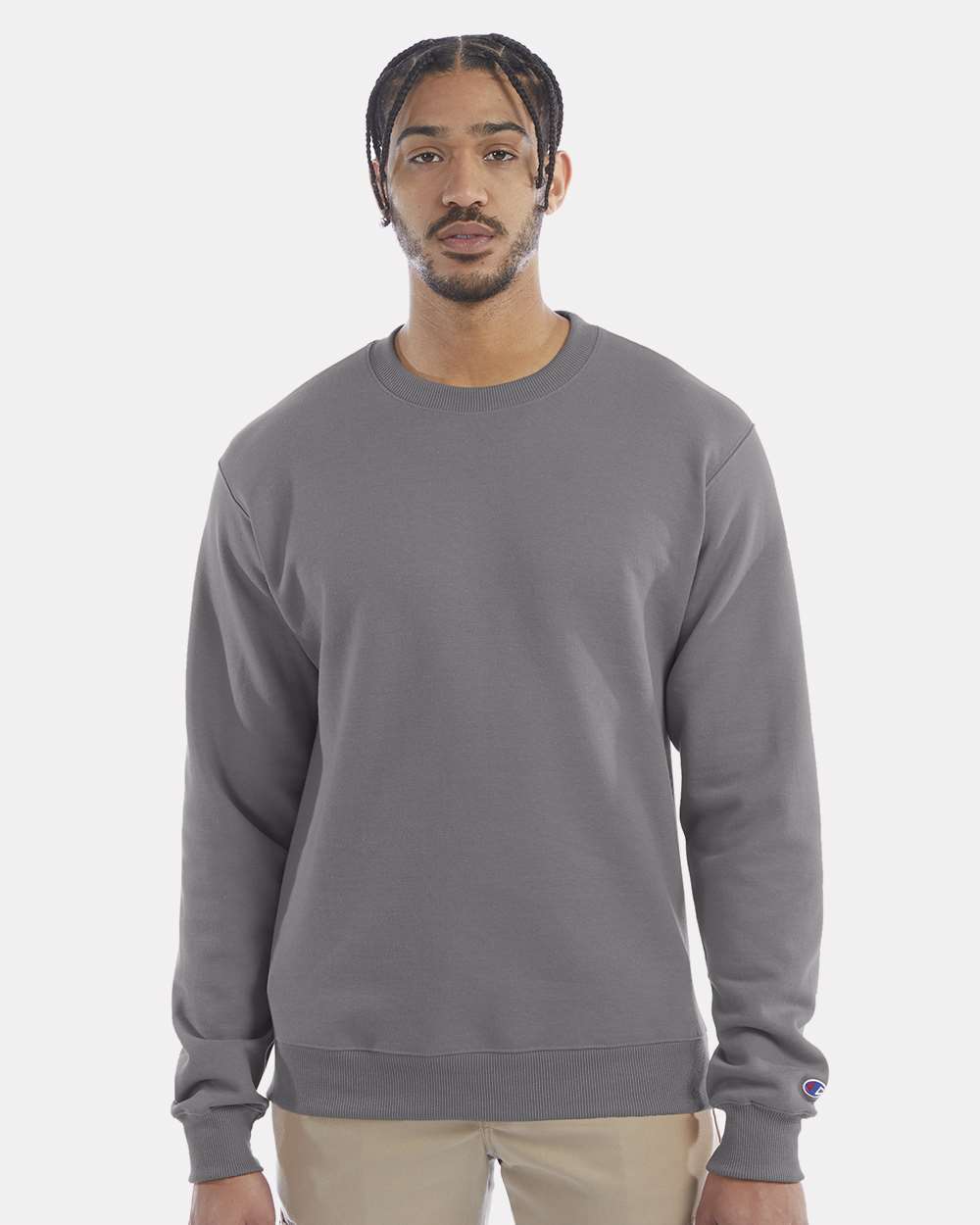 Unisex Powerblend® Crewneck Sweatshirt – S600 – Stone Grey