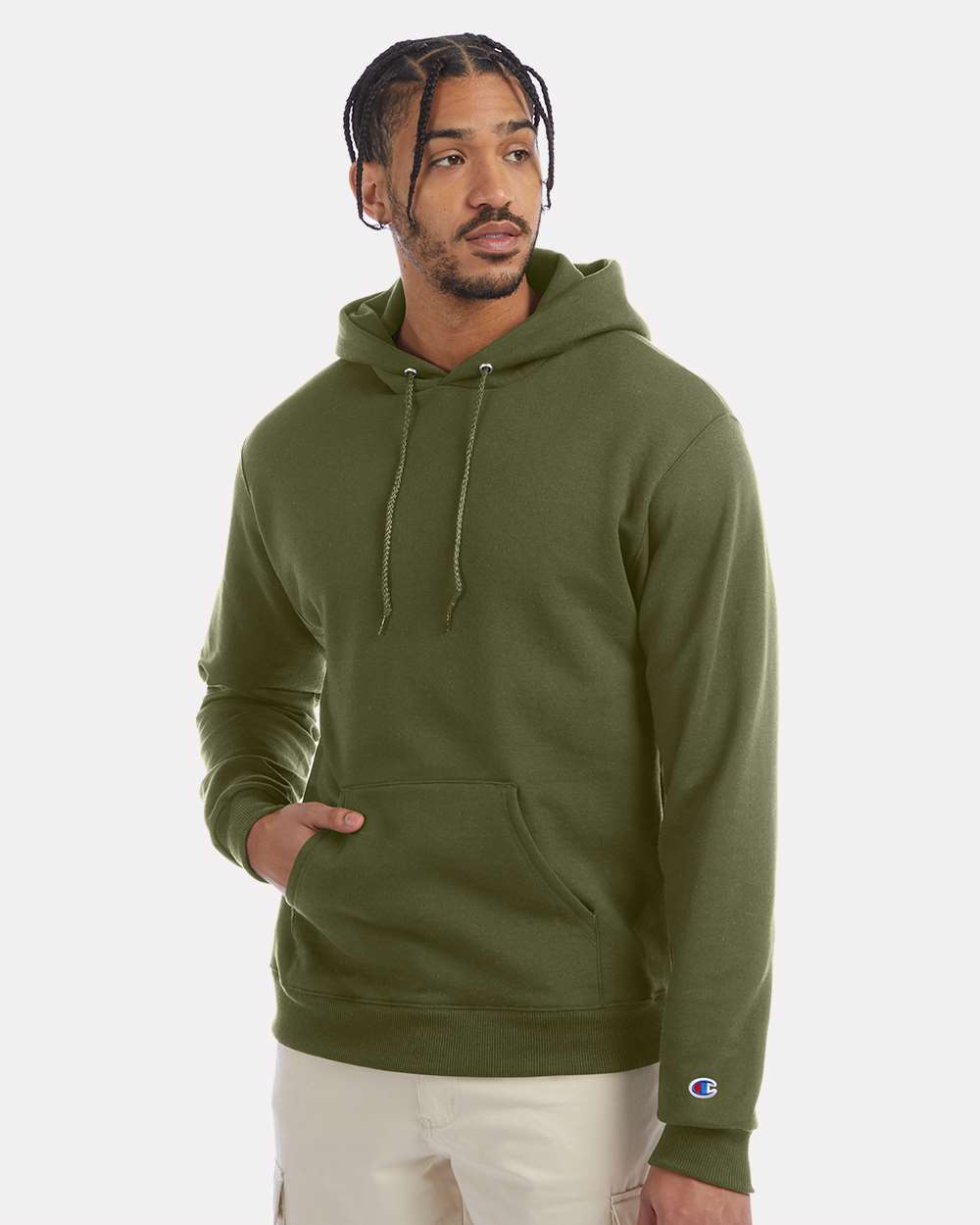 Unisex Powerblend® Hooded Sweatshirt – S700 – Fresh Olive