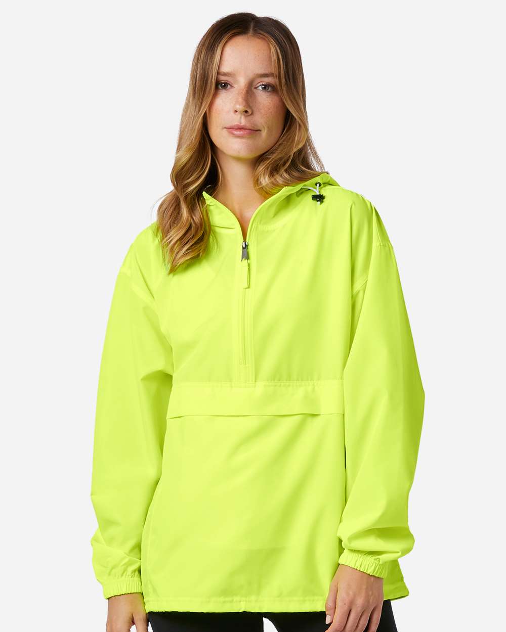 Unisex Packable Anorak Jacket – CO200 – Safety Green