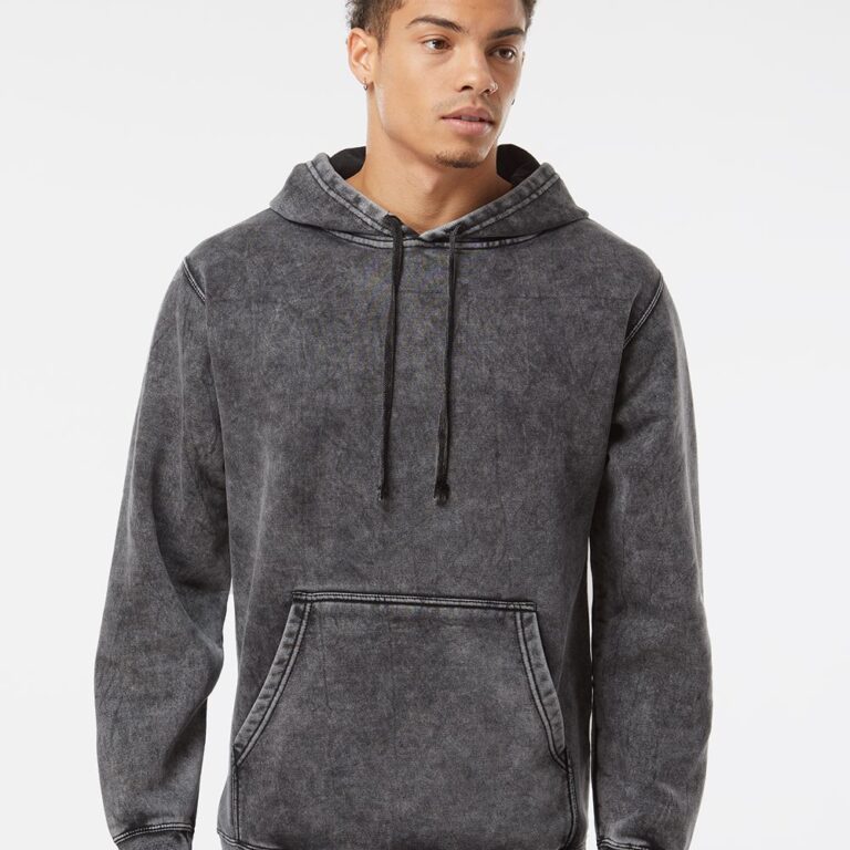 Unisex Midweight Mineral Wash Hooded Sweatshirt – PRM4500MW