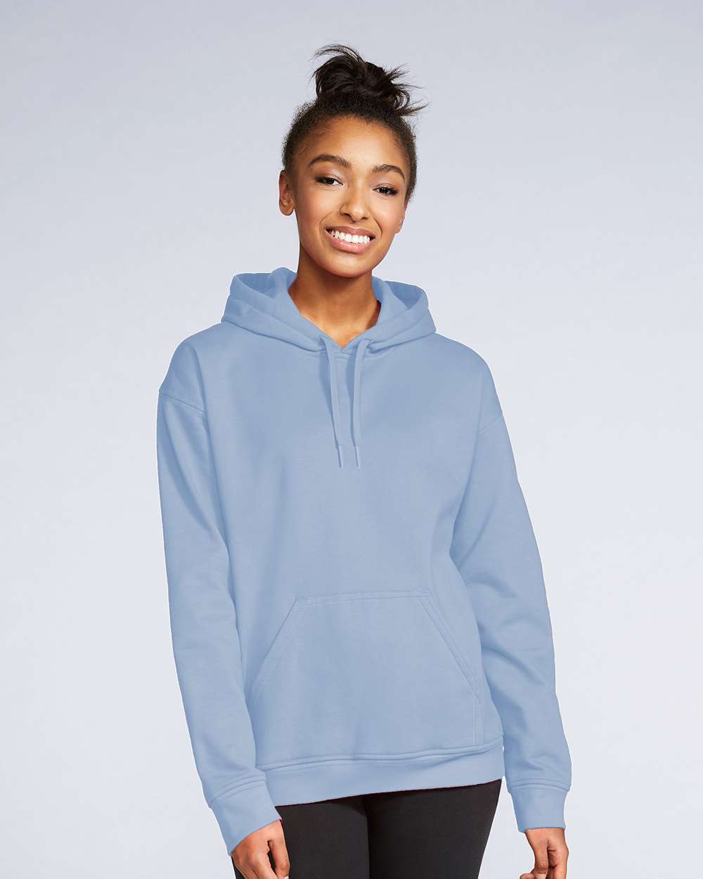 Unisex Softstyle® Midweight Hooded Sweatshirt – SF500 – Stone Blue