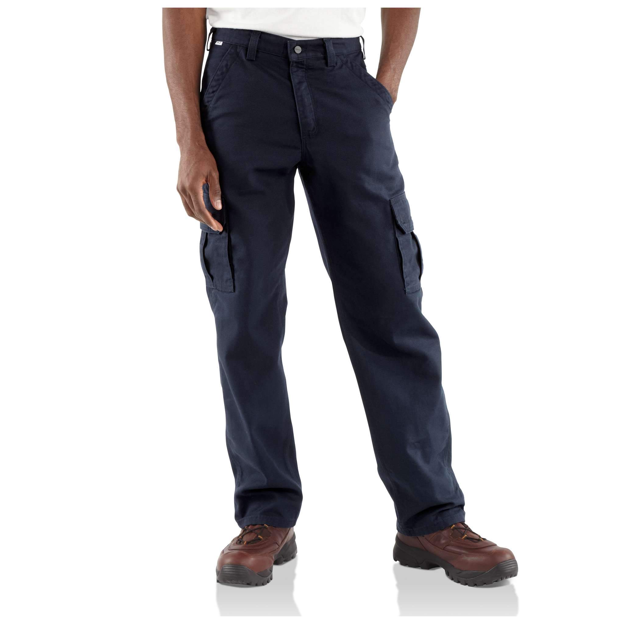 Carhartt Flame-Resistant Canvas Cargo Pant – FRB240 – Dark Navy